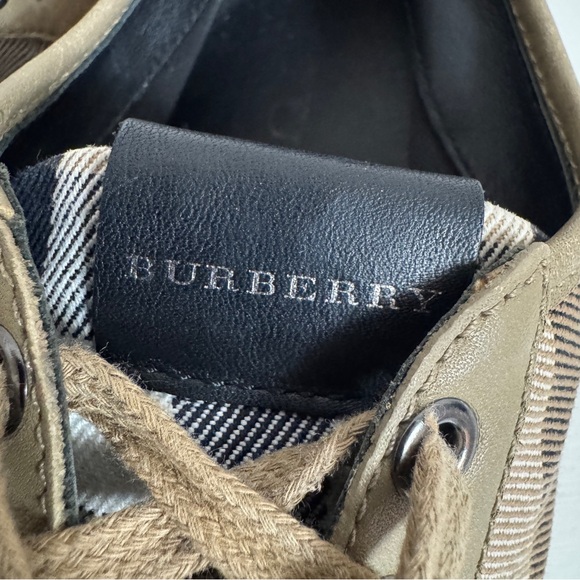 Burberry Nova Check Vulcanized Tan low cut Sneakers sz 39 US 9 Shoes - Picture 13 of 16